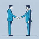 Showing the concept of respect with 2 persons with a tick in between.jpg