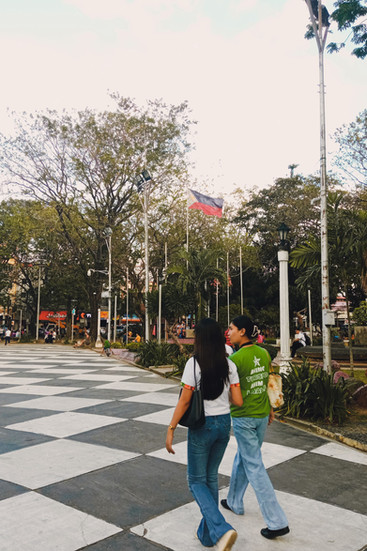 girls walking