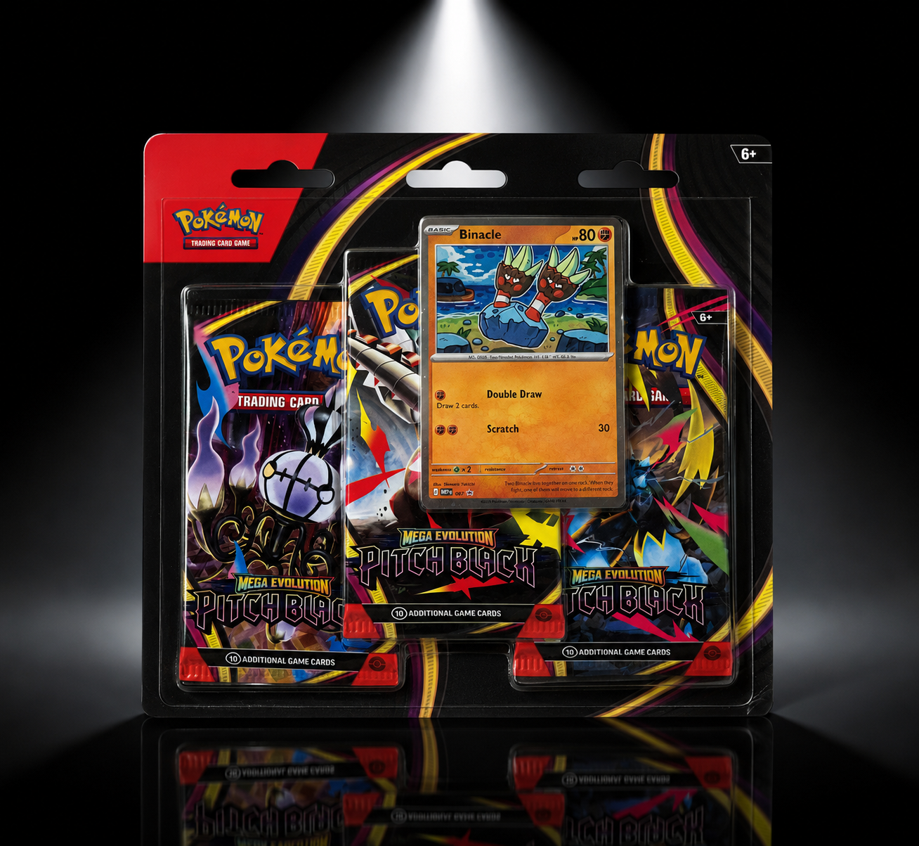 Mega Evolutions: Pitch Black 3 Pack Blister Binacle