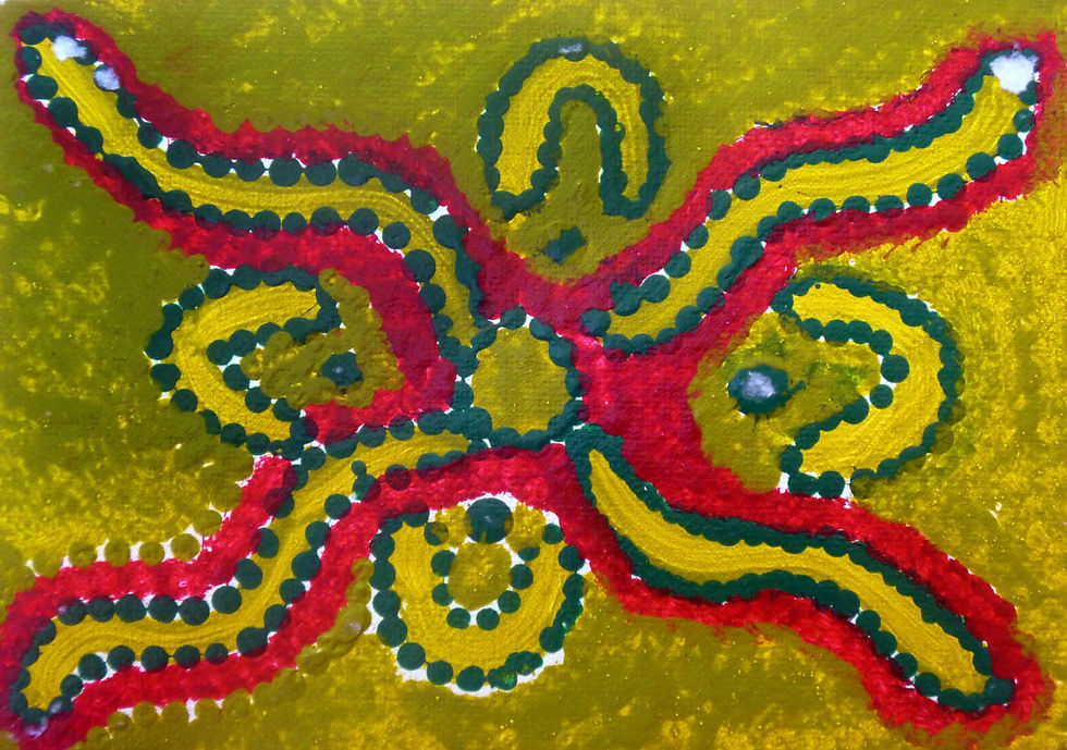 MOLLY NAPURRURLA TASMAN - (FRAMED) SEED DREAMING