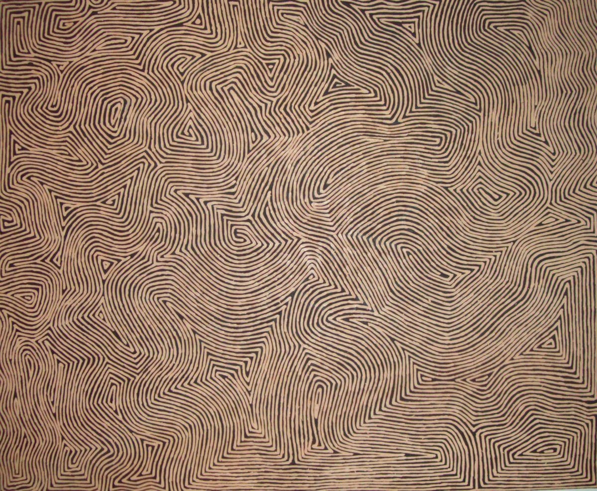 GEORGE (HAIRBRUSH) TJUNGURRAYI - THE CLAYPAN SITE OF MAMULTJULKULNGA