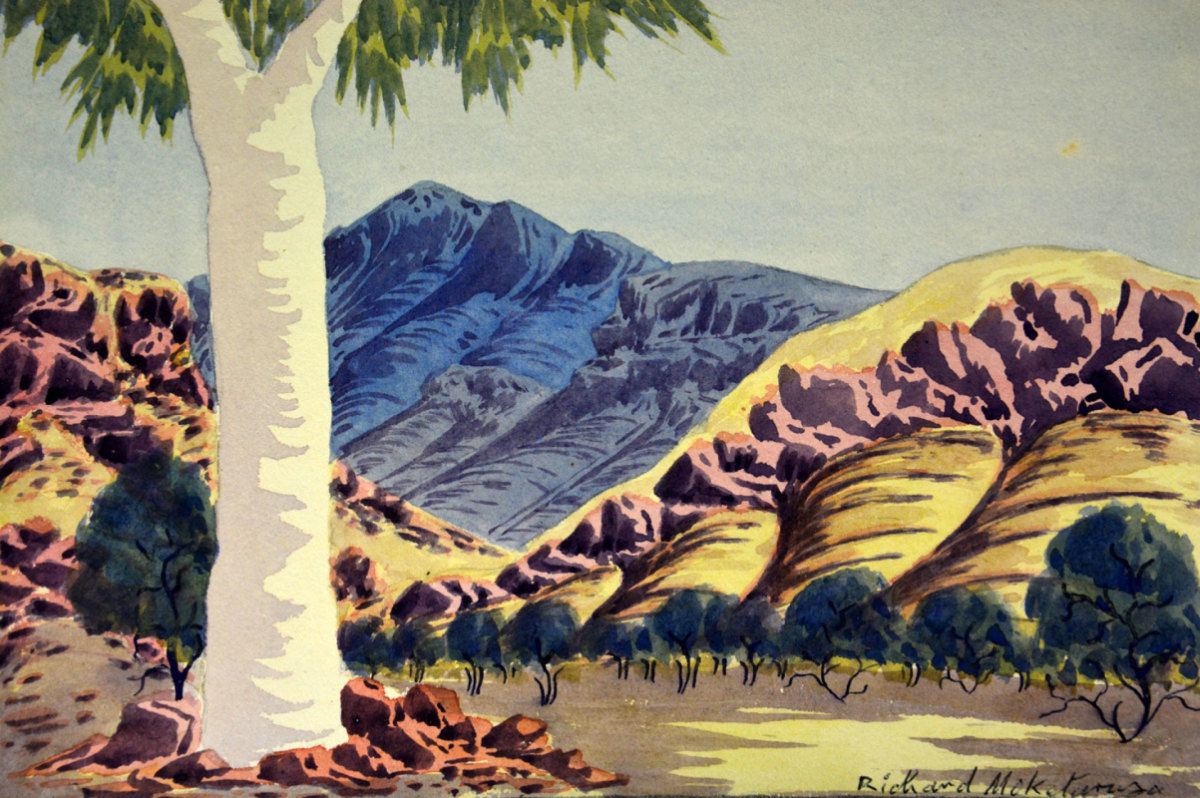 RICHARD MOKETARINJA - GHOST GUM AND MT HERMANNSBURG