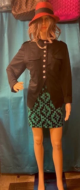 XL(R) Size Women's Meaxeor Long Sleeve Black Captain Blazer