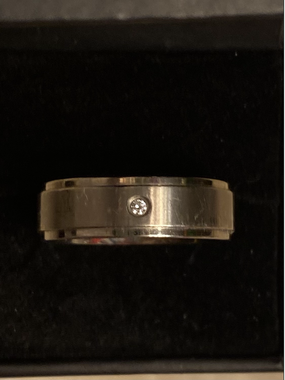 Thumbnail: Men’s Diamond Triton Ring Size 11  