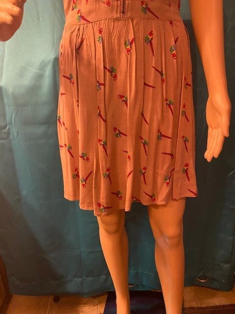 Thumbnail: R-LargWomen's Pink Floral Sleeveless Dress