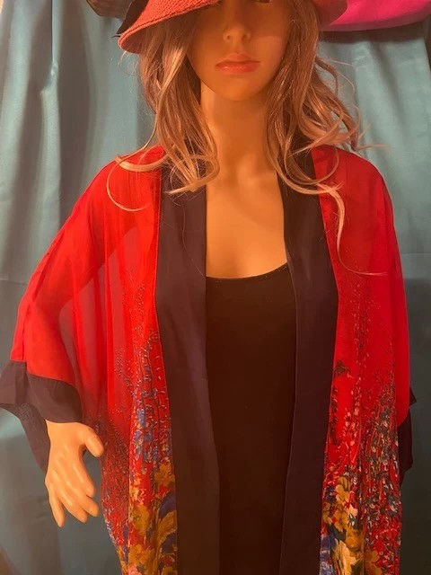 Large(R) Size Women's Light Red Cardigan