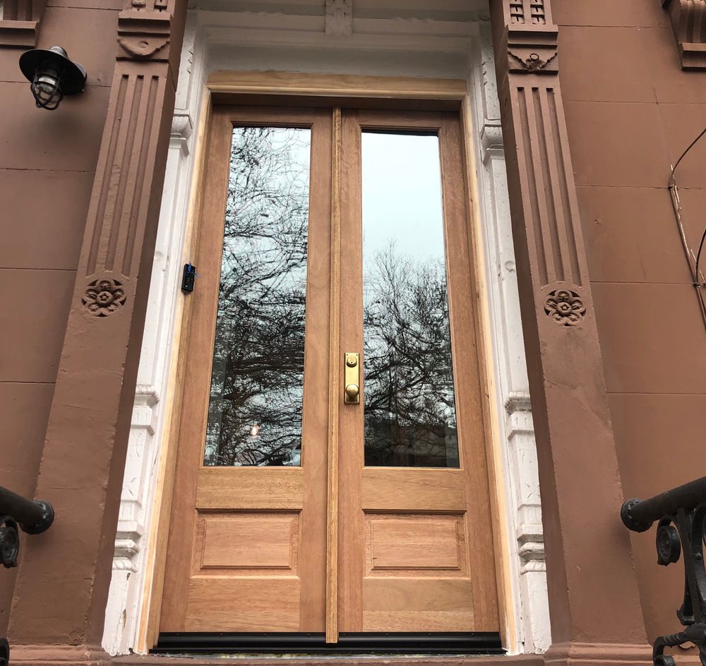 Brownstone Doors Replicating What Once Was