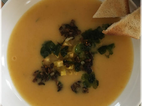 Erdäpfel – Steinpilzsuppe nach dem Baukastensystem