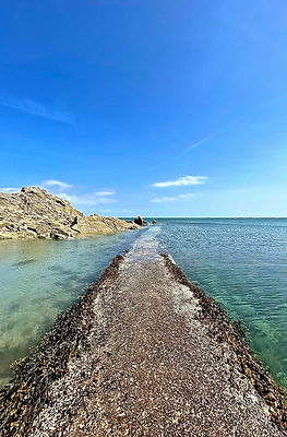 Chemin sous l'eau