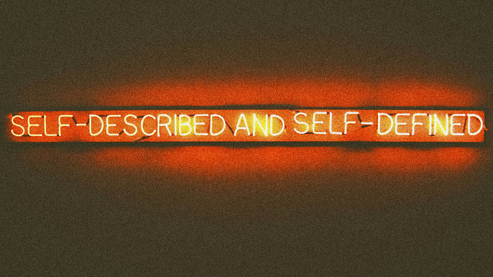 Self-described and self-defined