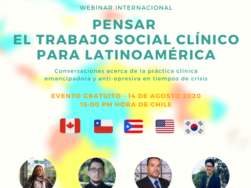 Histórico Webinar Internacional sobre Trabajo Social Clínico en Latinoamérica reunió a varios países