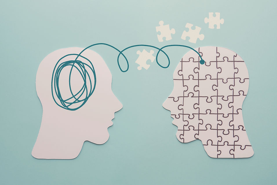 Paper heads and disorder jigsaw puzzle b