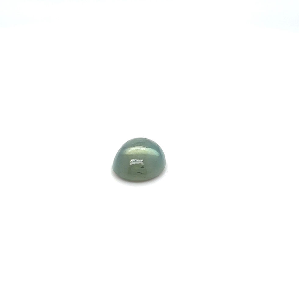 Thumbnail: Greenish blue Aquamarine cabochon 9x11mm size. Natural Aquamarine calibrated gem