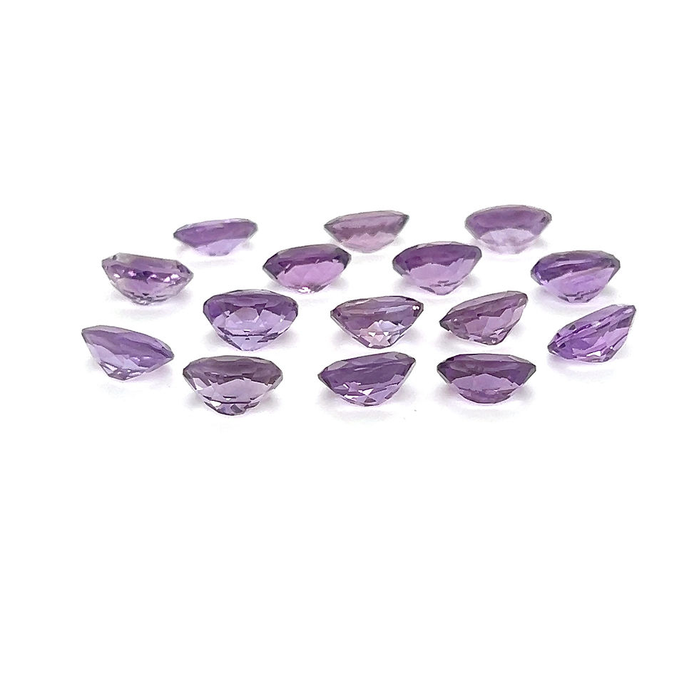 Thumbnail: Amethyst 10x8 mm Oval Shape Natural Gemstone Purple Brazilian Amethyst stone