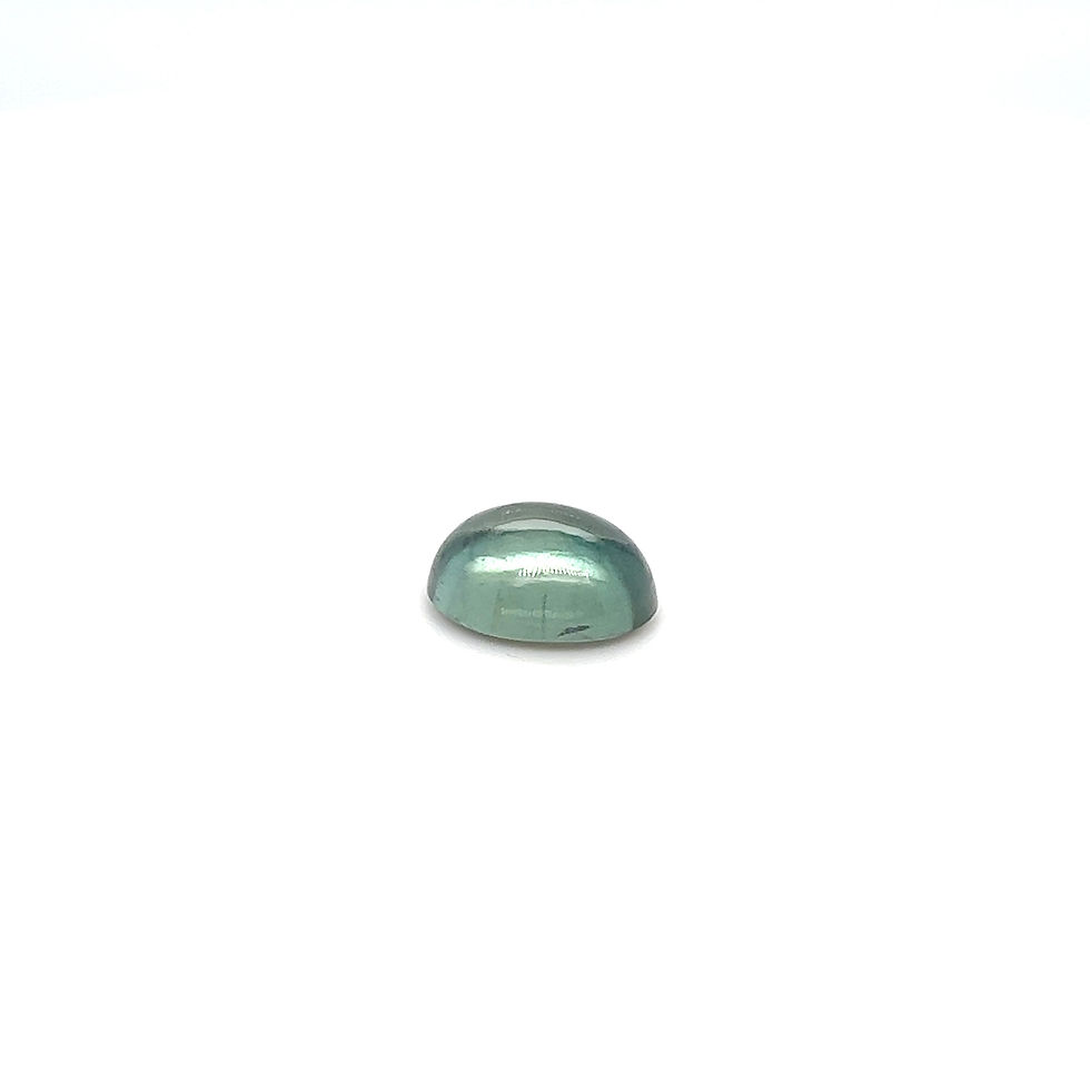 Thumbnail: Greenish blue Aquamarine cabochon 9x11mm size. Natural Aquamarine calibrated gem