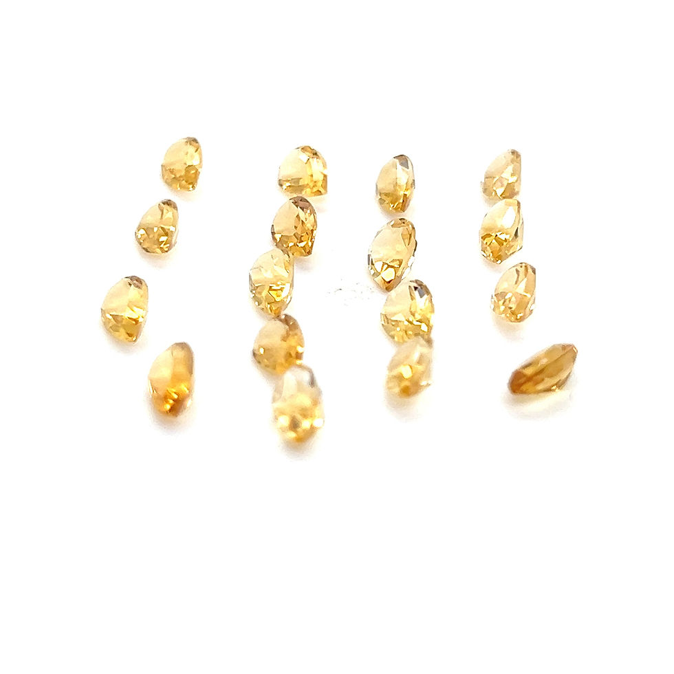 Thumbnail: Citrine 8X5 mm Pear shape Calibrated Natural Citrine Stone Yellow Citrine Loose