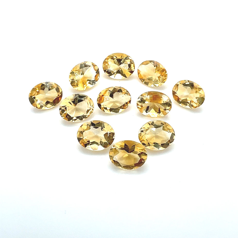 Thumbnail: Citrine 10x8mm Oval shape Calibrated Natural Citrine Stone Yellow Citrine Loose