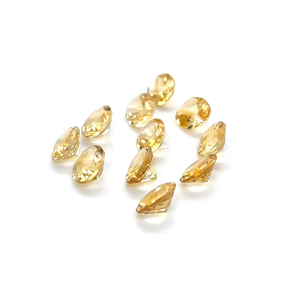 Thumbnail: Citrine 10x8mm Oval shape Calibrated Natural Citrine Stone Yellow Citrine Loose