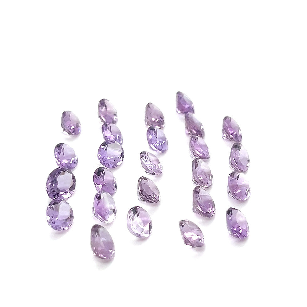 Thumbnail: Amethyst 9x7 mm Oval Shape Natural Gemstone Purple Brazilian Amethyst stone