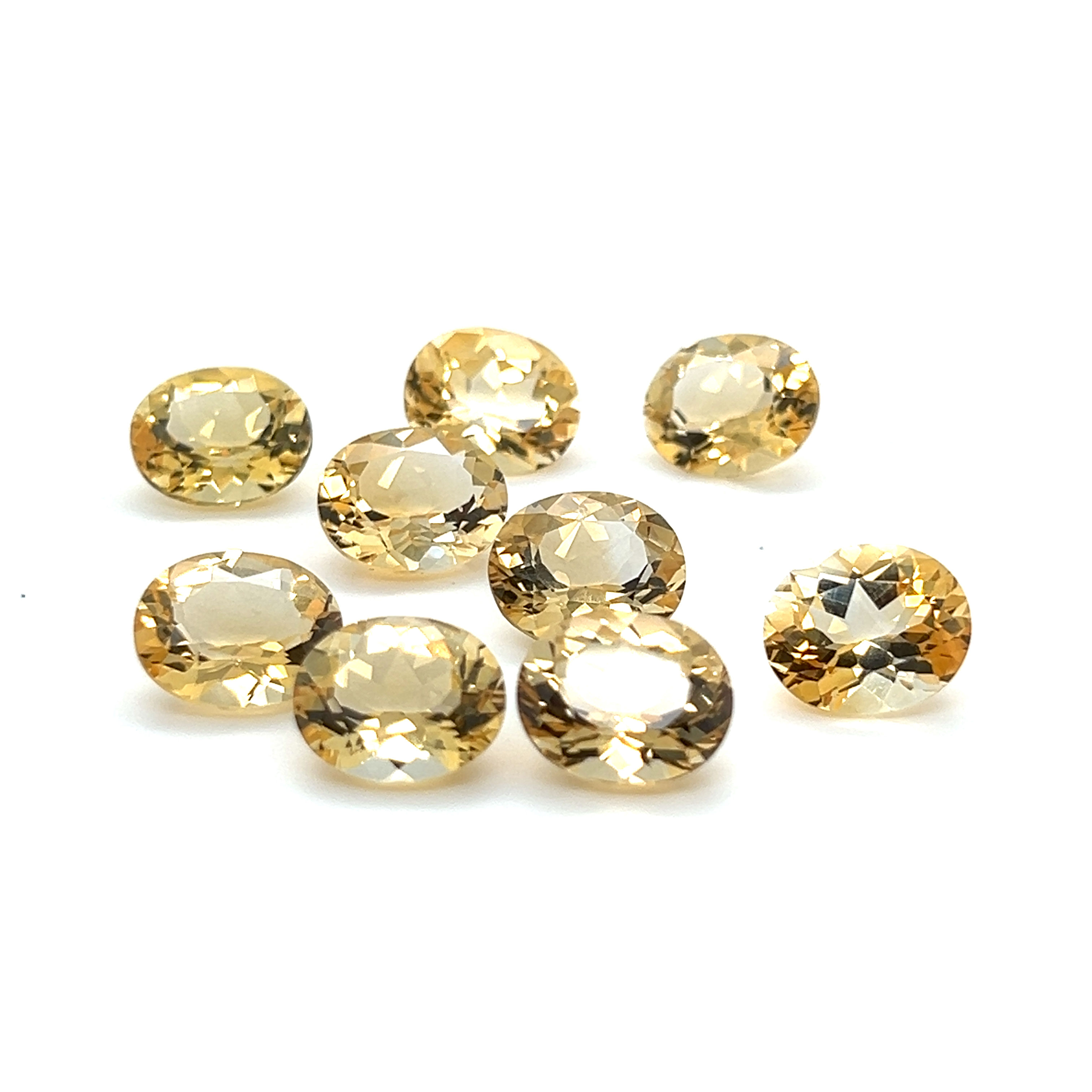 Citrine 12x10m Oval shape Calibrated Natural Citrine Stone Yellow Citrine Loose