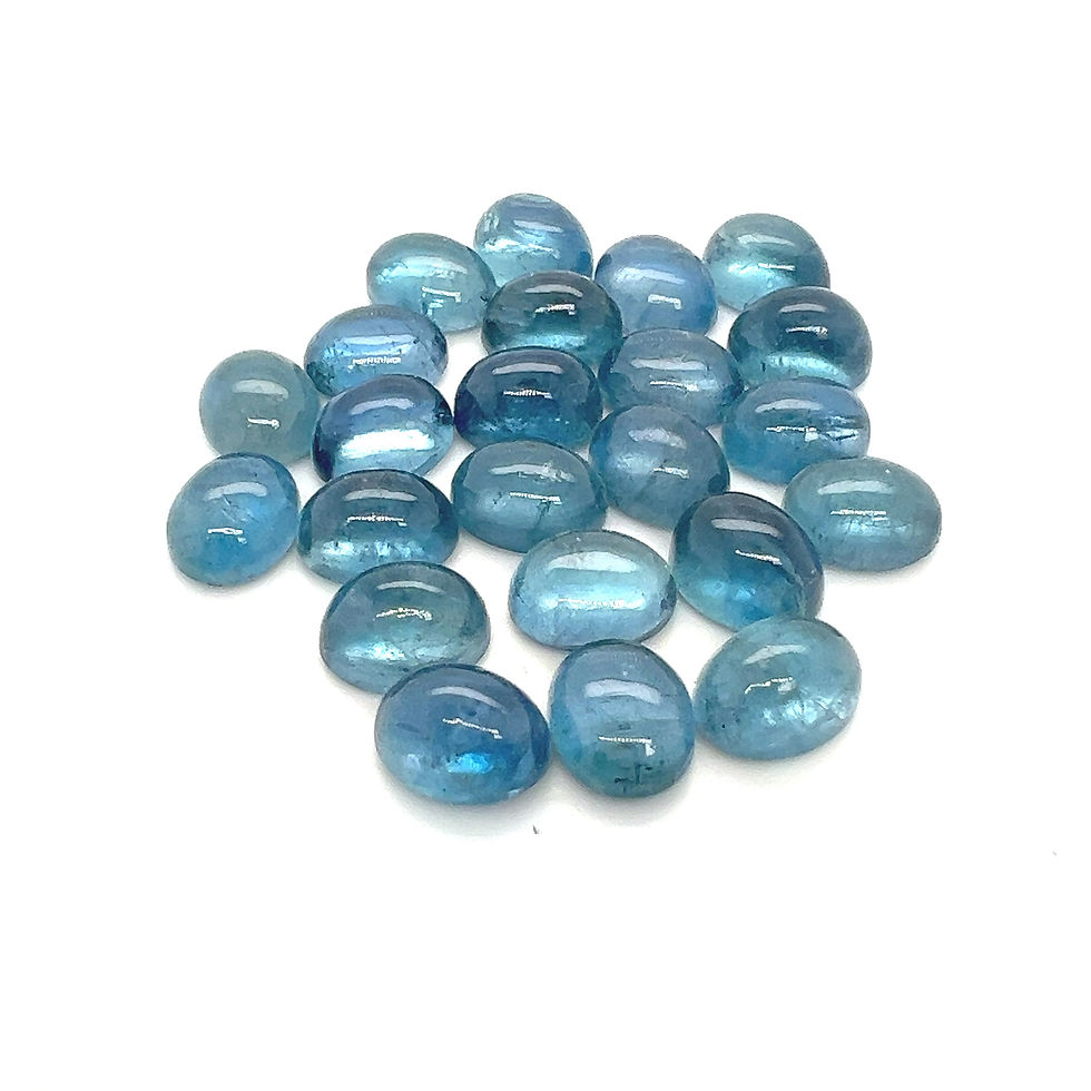Thumbnail: AAA Quality Aquamarine cabochon  9x7mm size. Natural Aquamarine