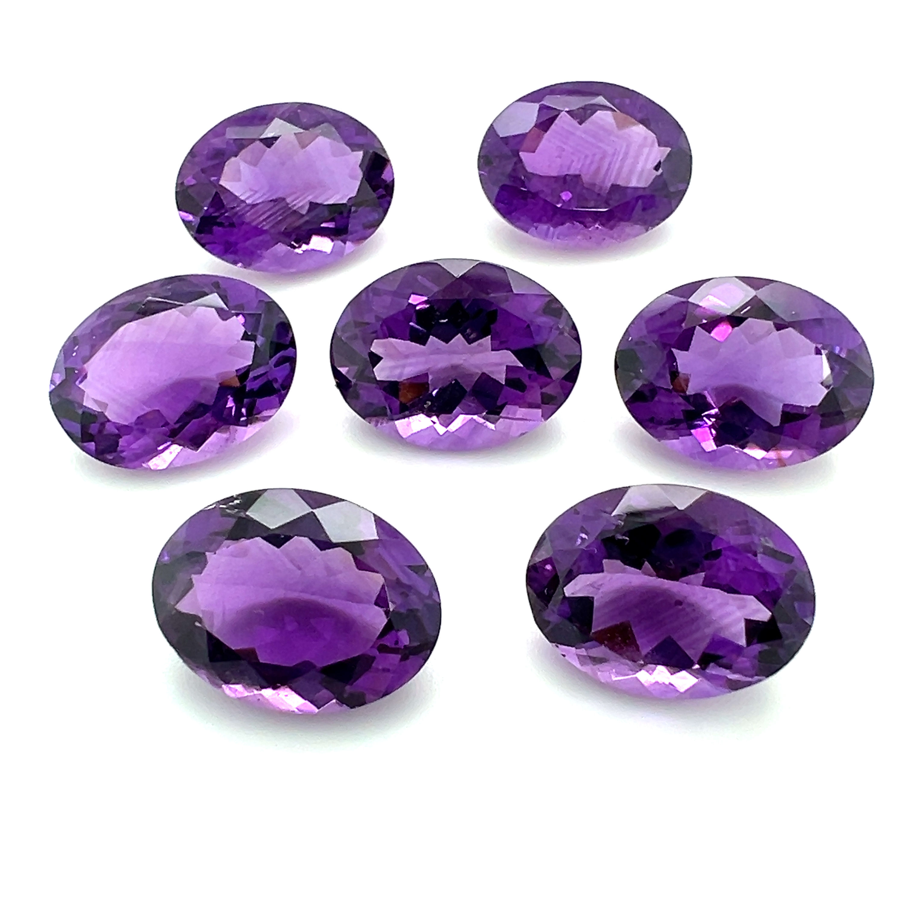 Amethyst 12x16 mm Oval Shape Natural Gemstone Purple African Amethyst stone