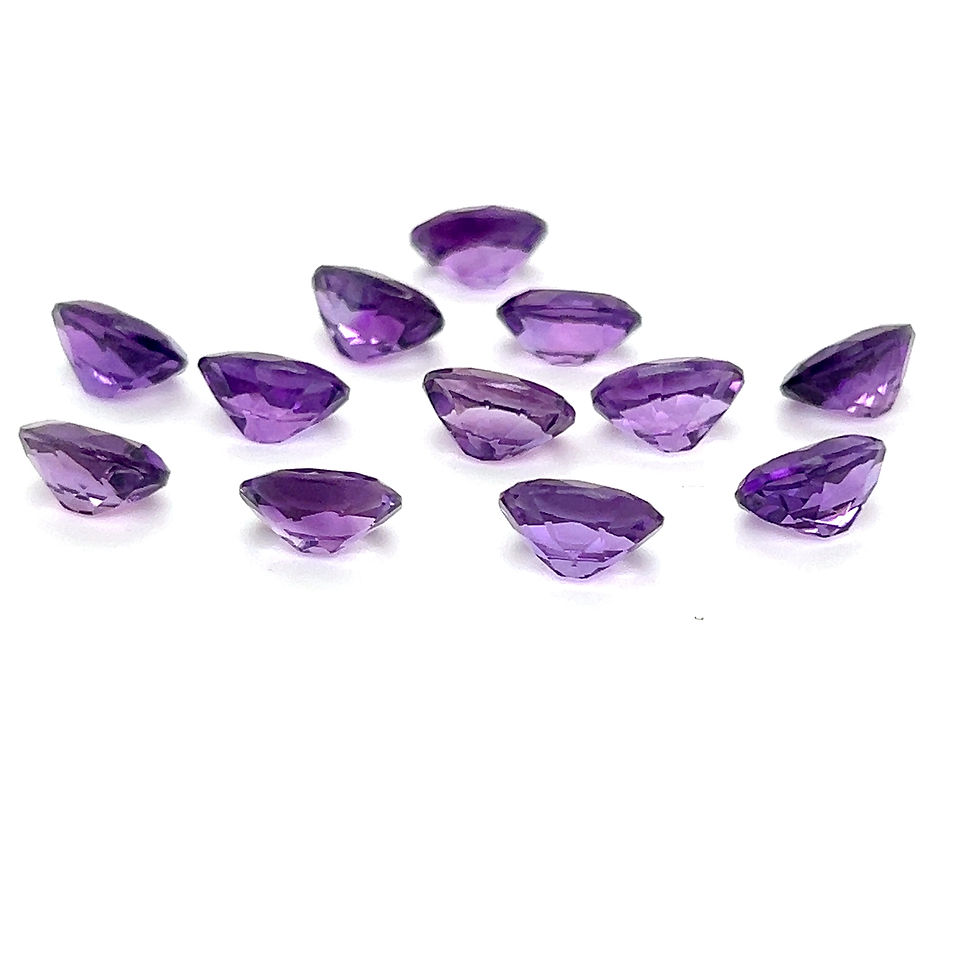 Thumbnail: Amethyst 10x8 mm Oval Shape Natural Gemstone Purple African Amethyst stone