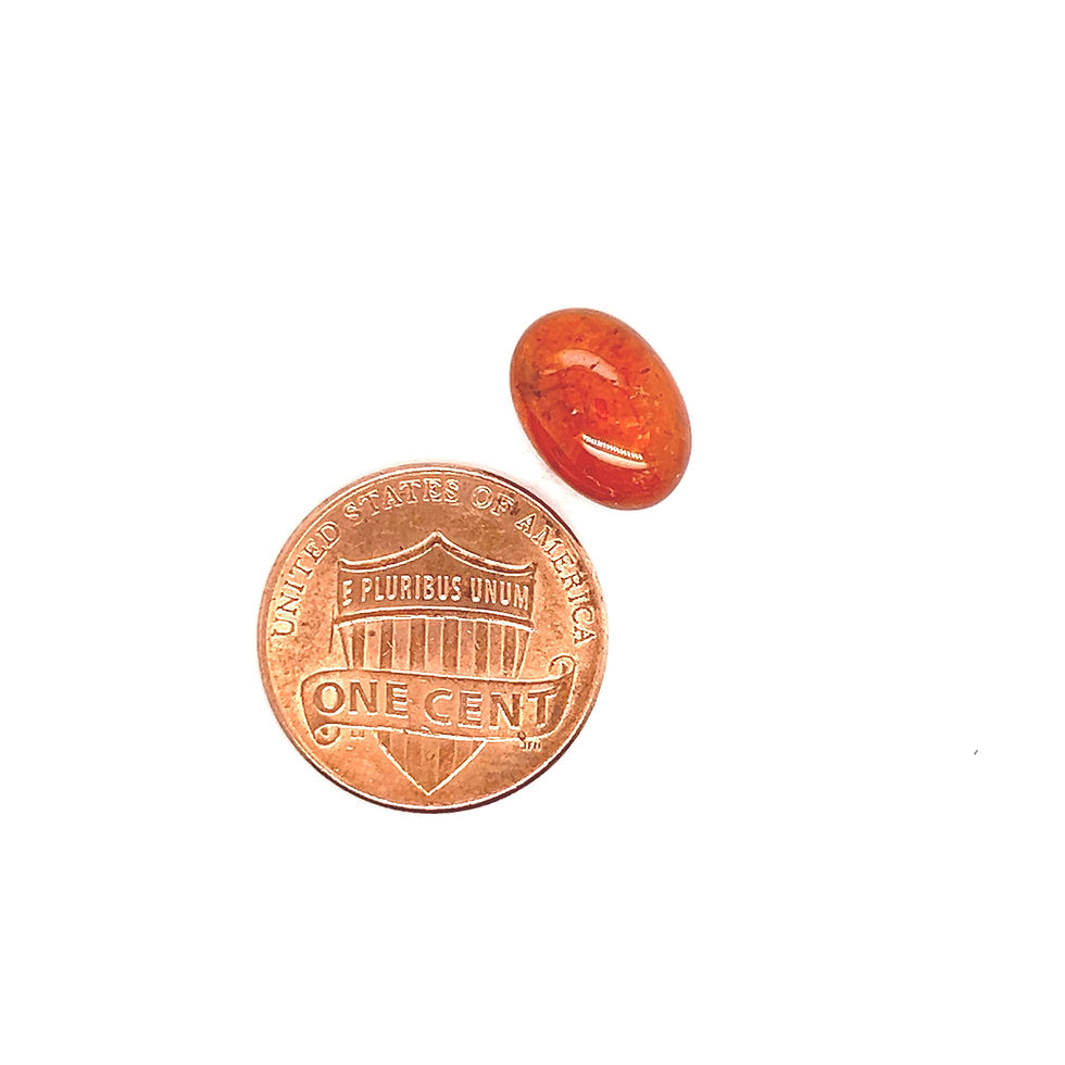 Thumbnail: Mandarin Garnet / Spessartite Garnet Oval Shape Cabochon Natural loose gemstone