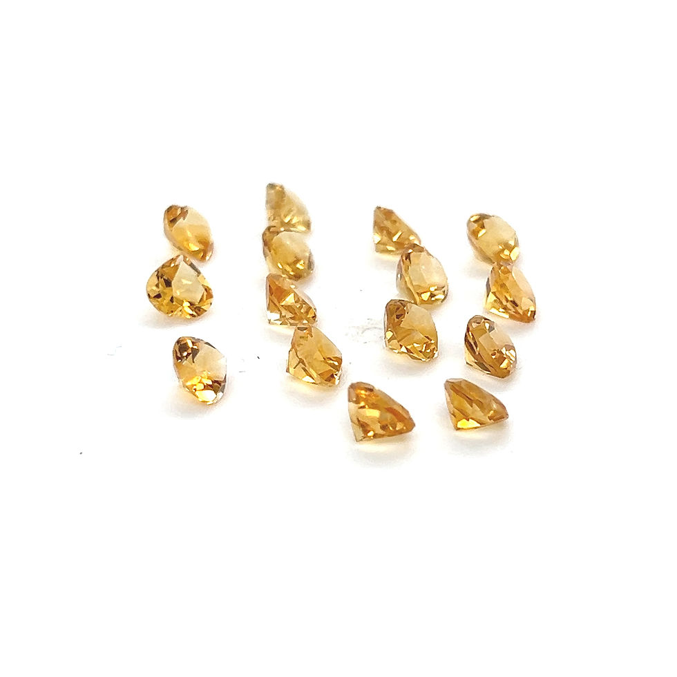 Thumbnail: Citrine 6 mm Heart shape Calibrated Natural Citrine Stone Yellow Citrine Loose