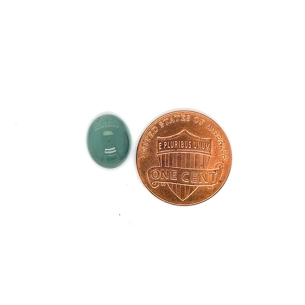 Thumbnail: Greenish blue Aquamarine cabochon 9x11mm size. Natural Aquamarine calibrated gem