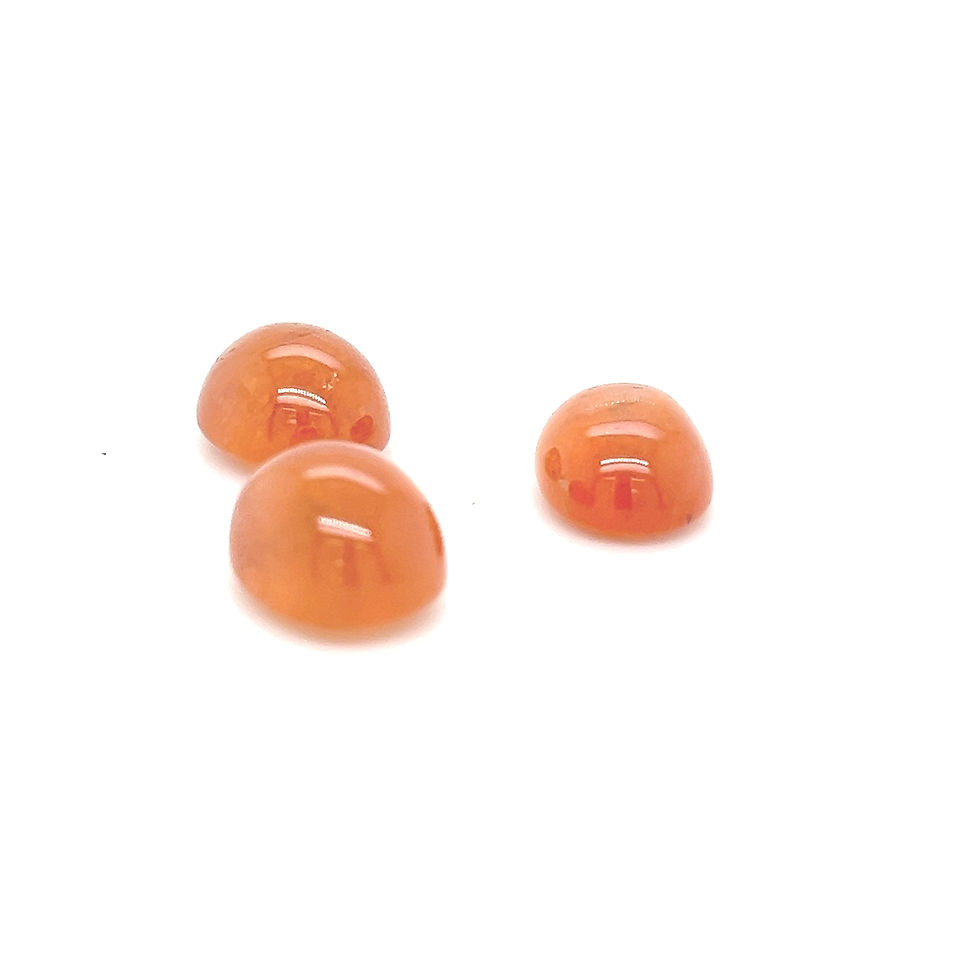 Thumbnail: Mandarin Garnet / Spessartite Garnet Oval Shape Cabochon Natural loose gemstone