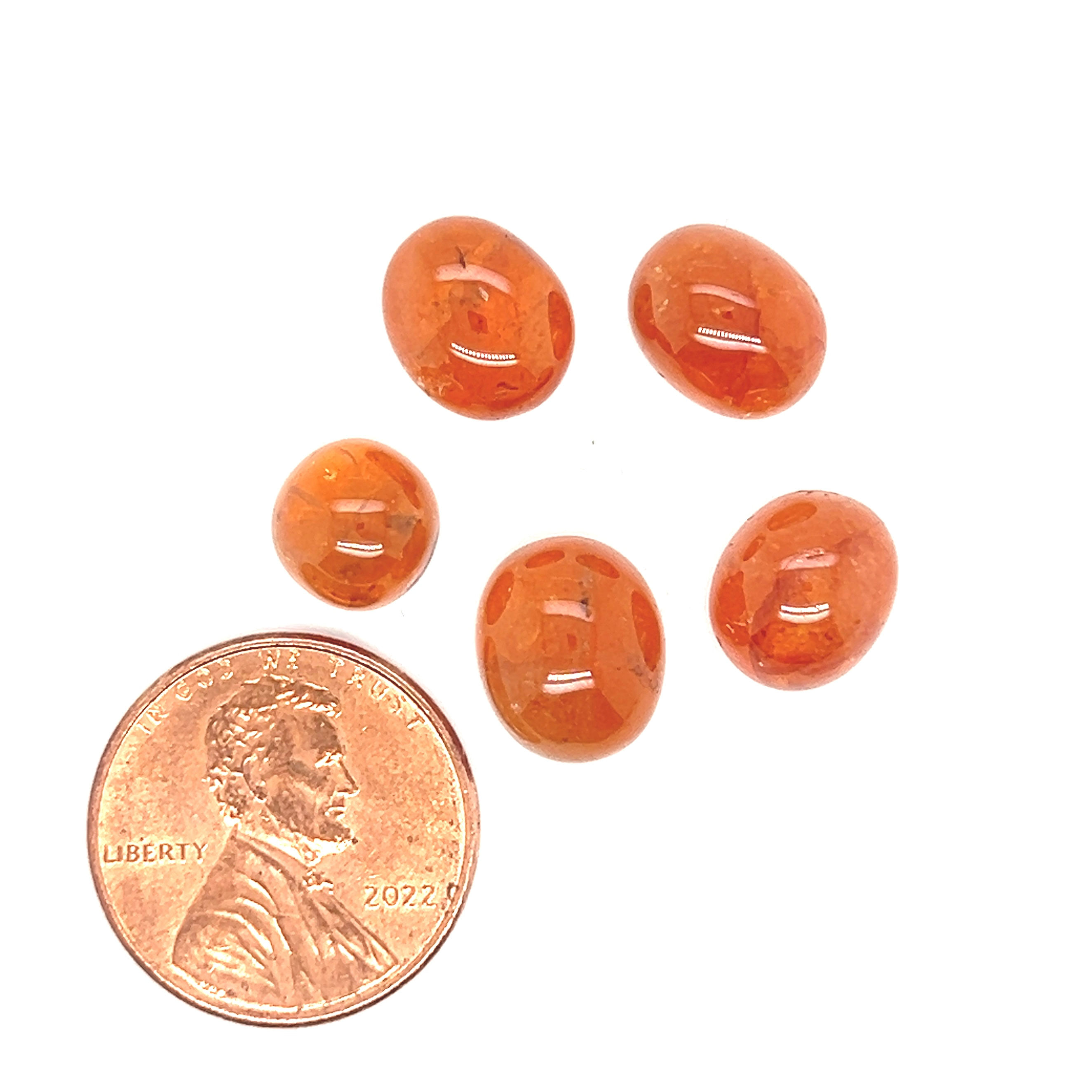 Mandarin Garnet / Spessartite Garnet Mix Shape Cabochon Natural loose gemstone F
