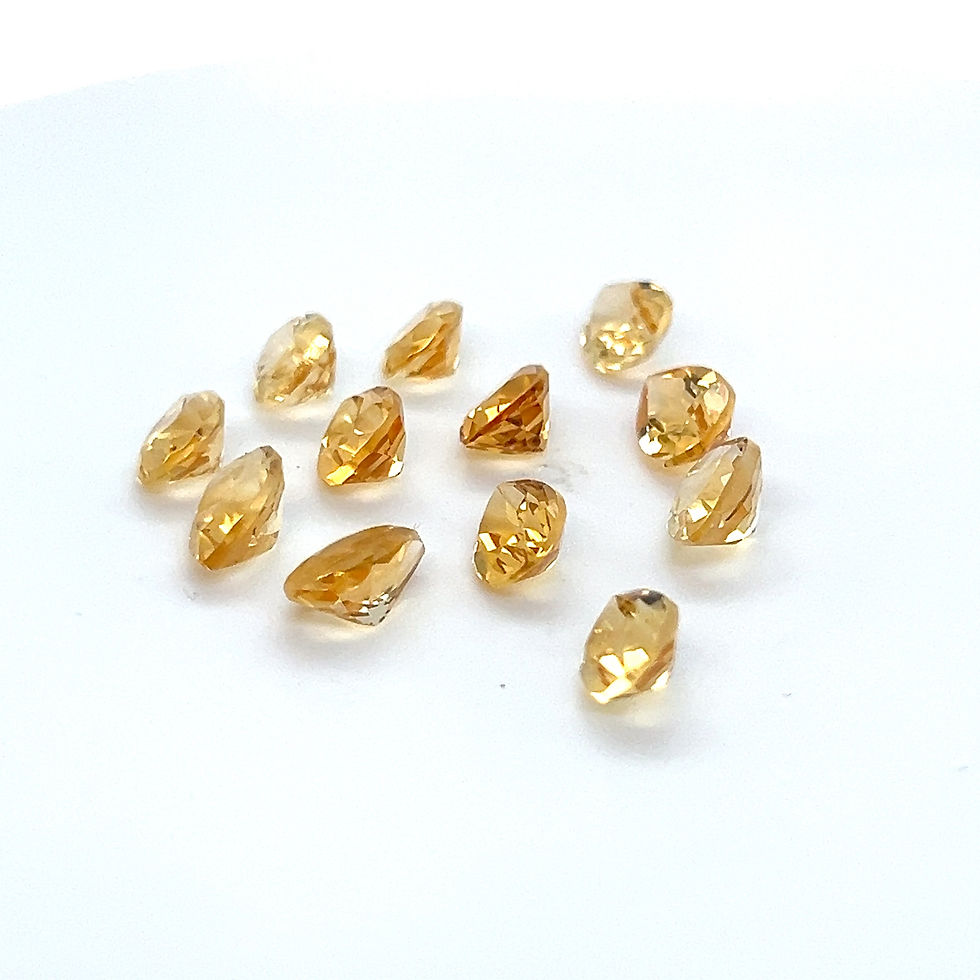 Thumbnail: Citrine 10x7mm Pear shape Calibrated Natural Citrine Stone Yellow Citrine Loose