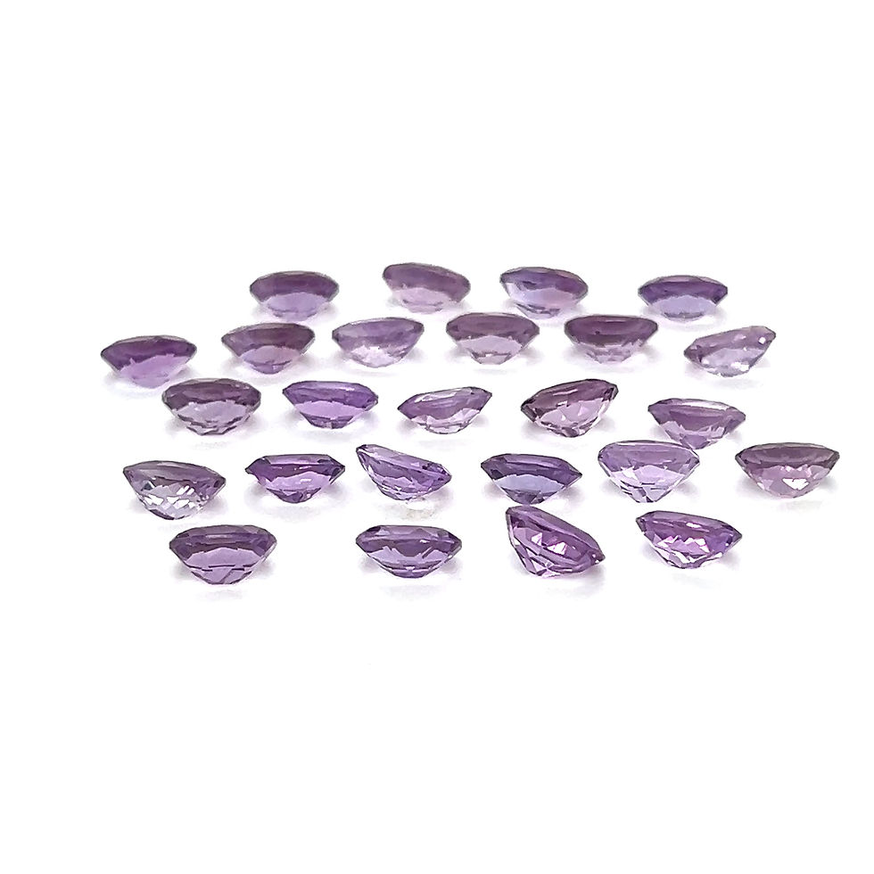 Thumbnail: Amethyst 9x7 mm Oval Shape Natural Gemstone Purple Brazilian Amethyst stone