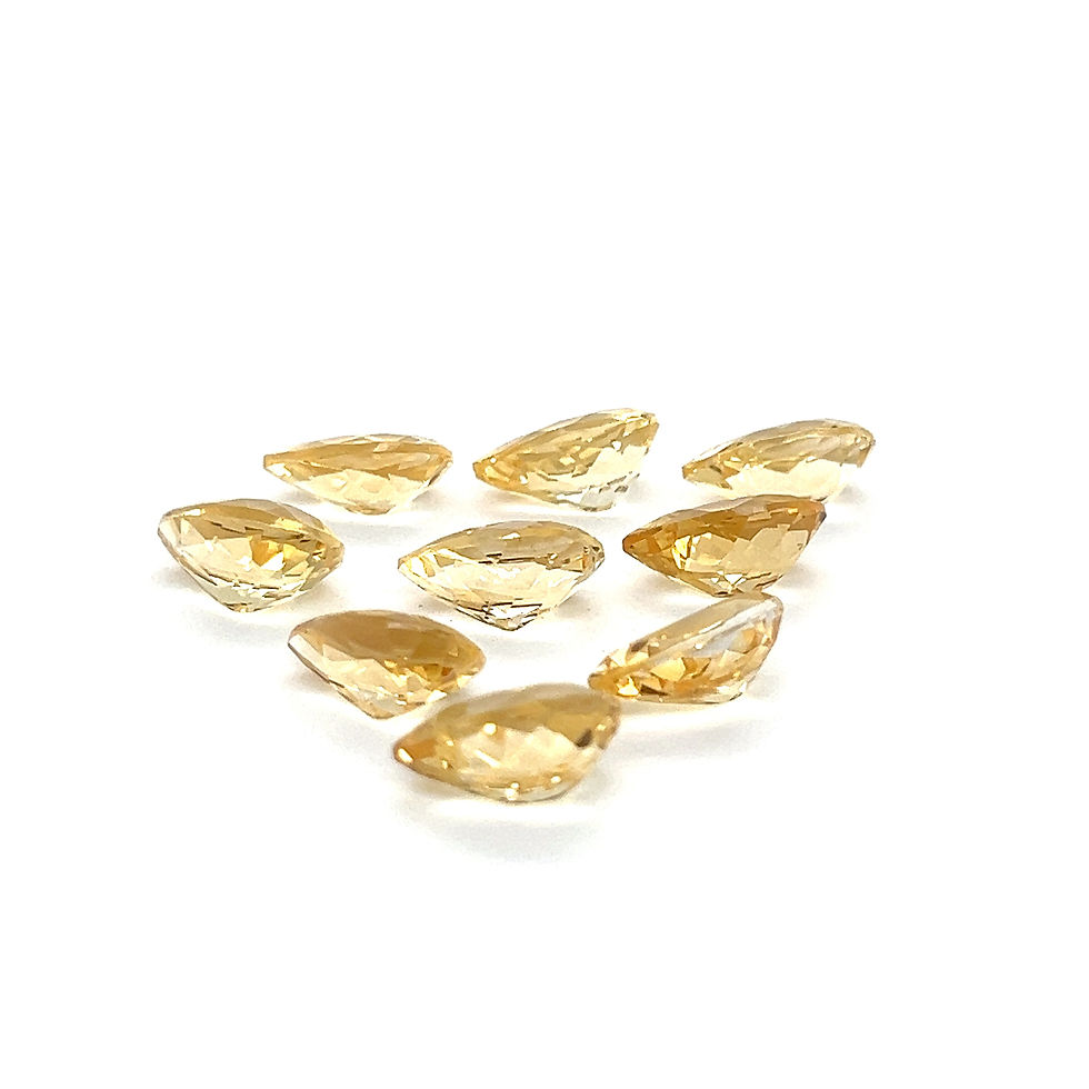 Thumbnail: Citrine 13x9mm Pear shape Calibrated Natural Citrine Stone Yellow Citrine Loose