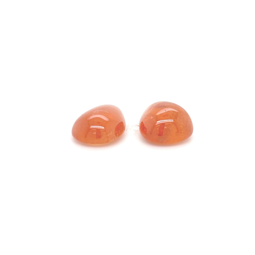 Thumbnail: Mandarin Garnet / Spessartite Garnet Pear Shape Cabochon Natural loose gemstone
