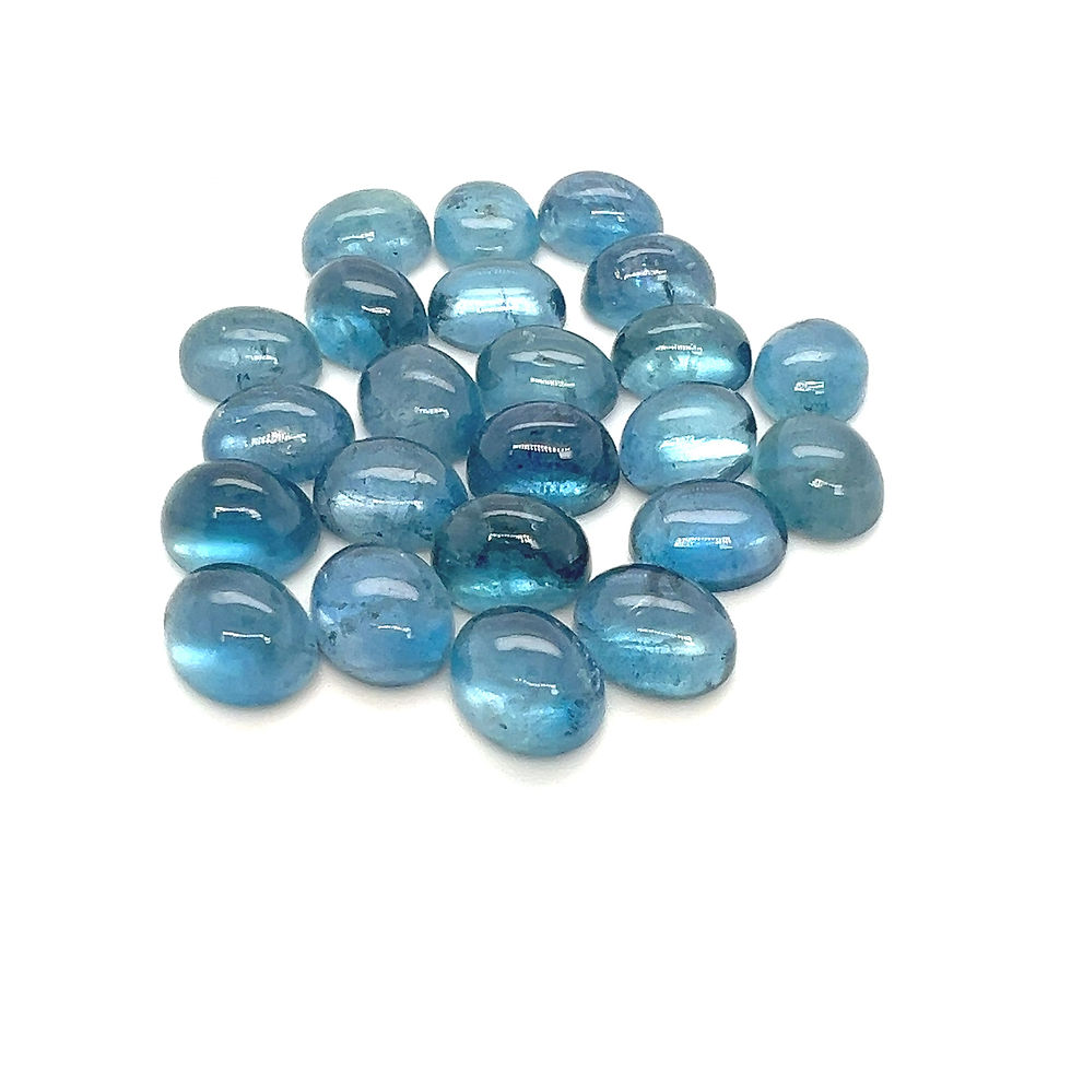 Thumbnail: AAA Quality Aquamarine cabochon  9x7mm size. Natural Aquamarine