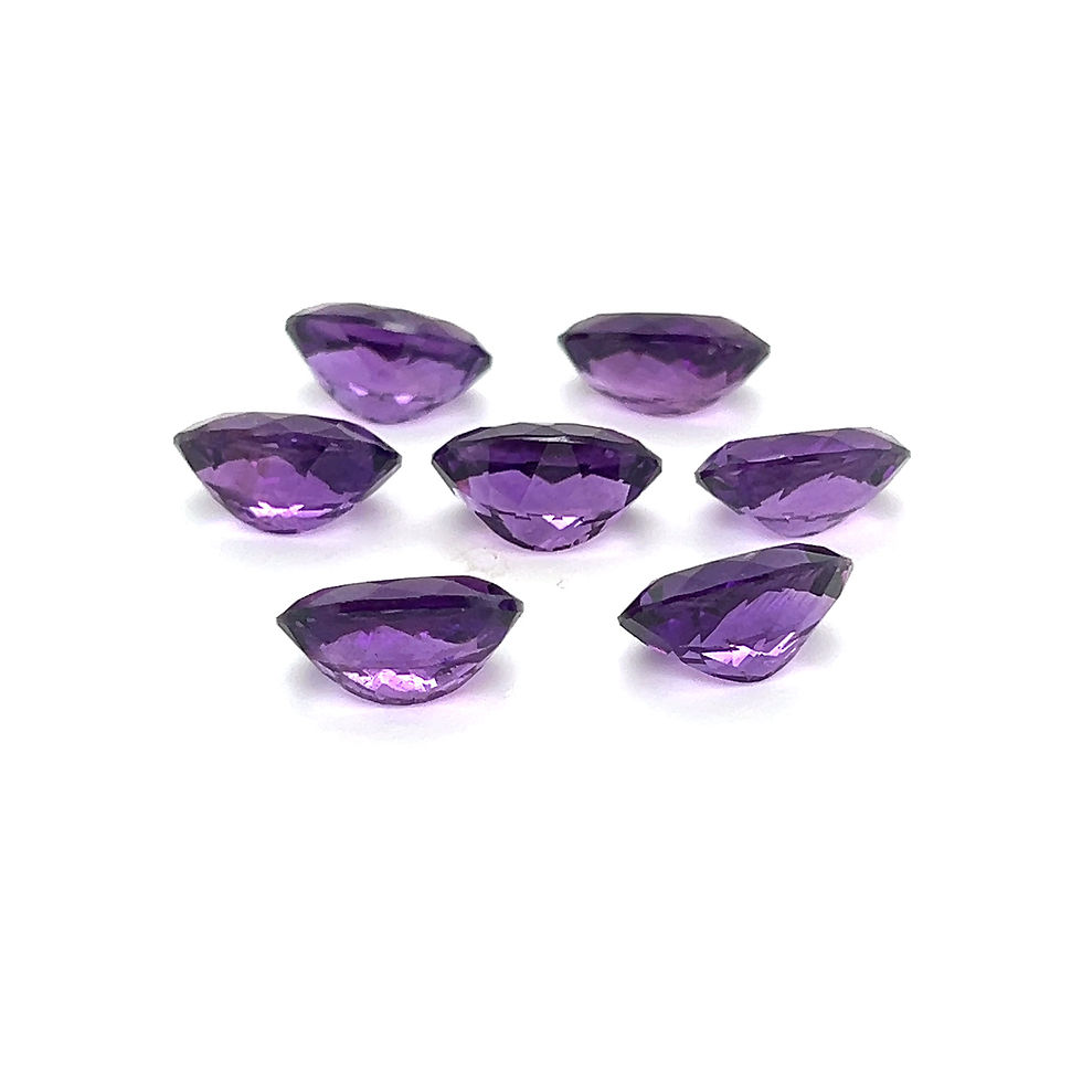Thumbnail: Amethyst 12x16 mm Oval Shape Natural Gemstone Purple African Amethyst stone