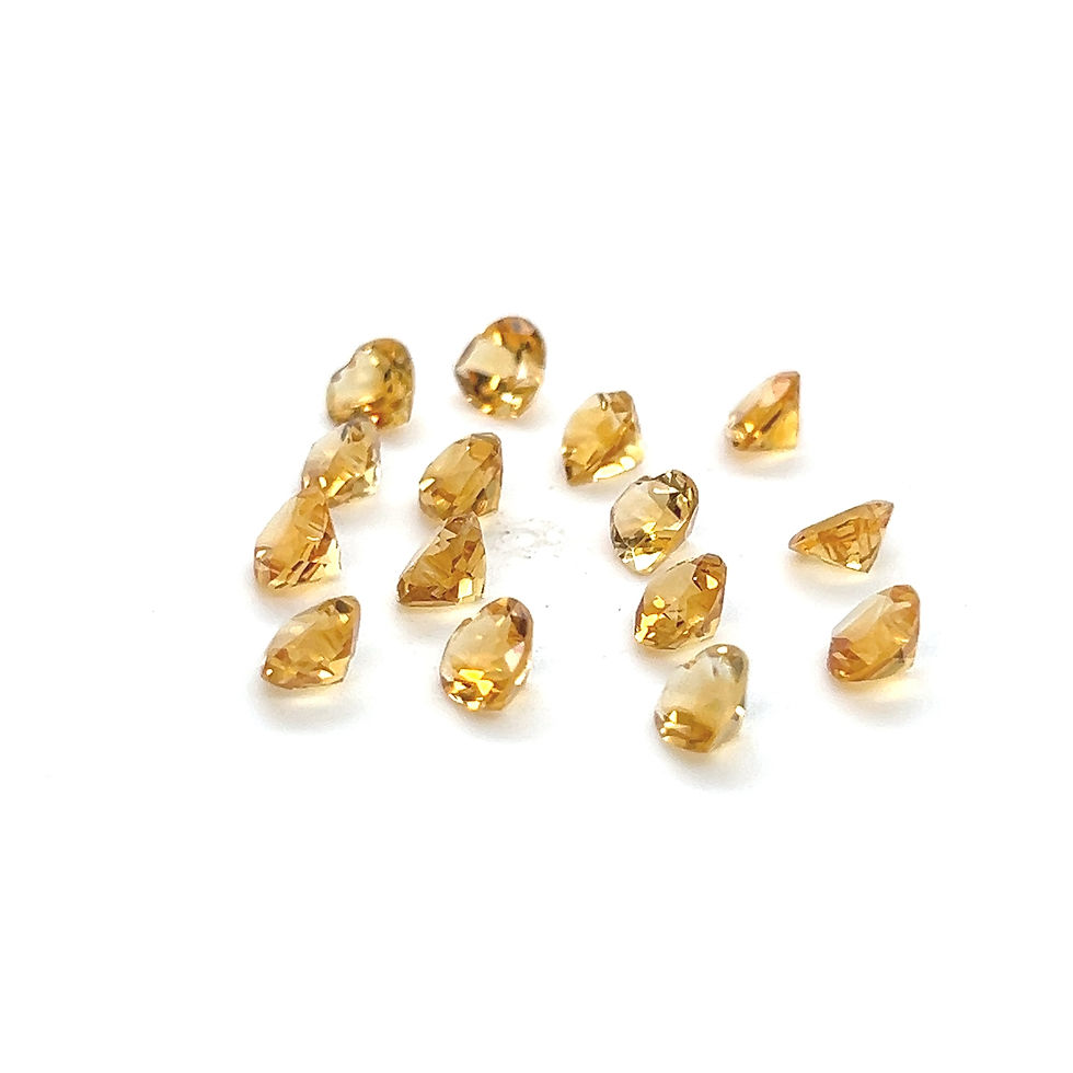Thumbnail: Citrine 6 mm Heart shape Calibrated Natural Citrine Stone Yellow Citrine Loose