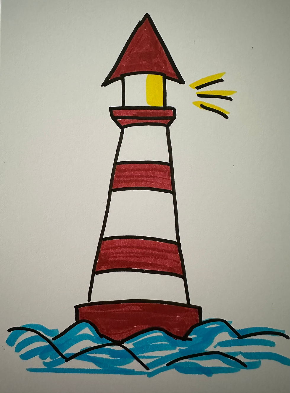 Leuchtturm im Wasser