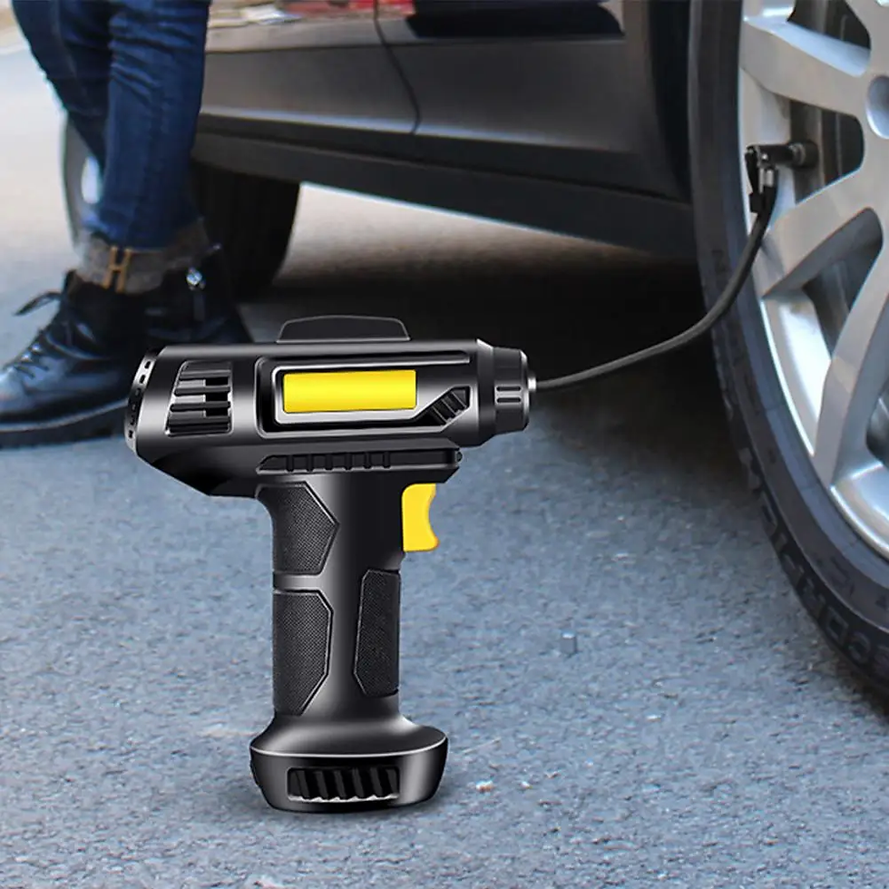 Thumbnail: 120W Portable Electric Car Air Pump (Rechargeable Tire Inflator)