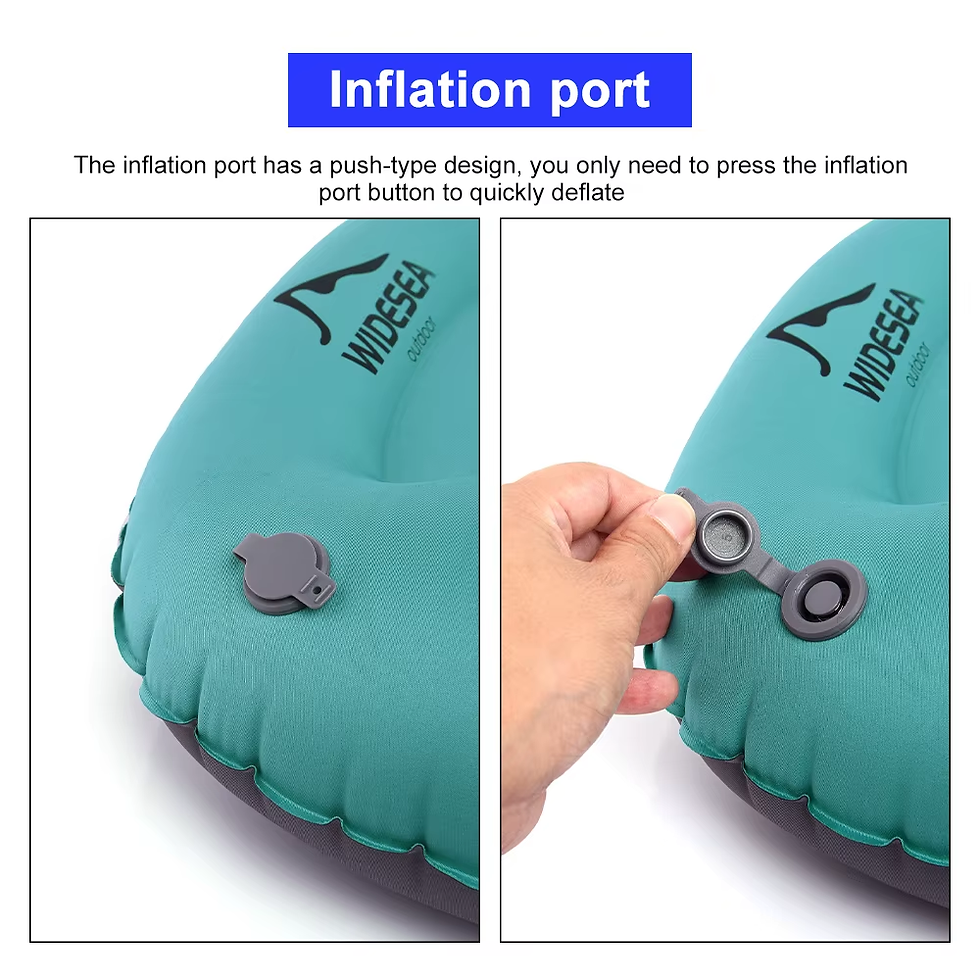 Thumbnail: Portable Inflatable Travel Pillow for Camping (Compact & Lightweight)