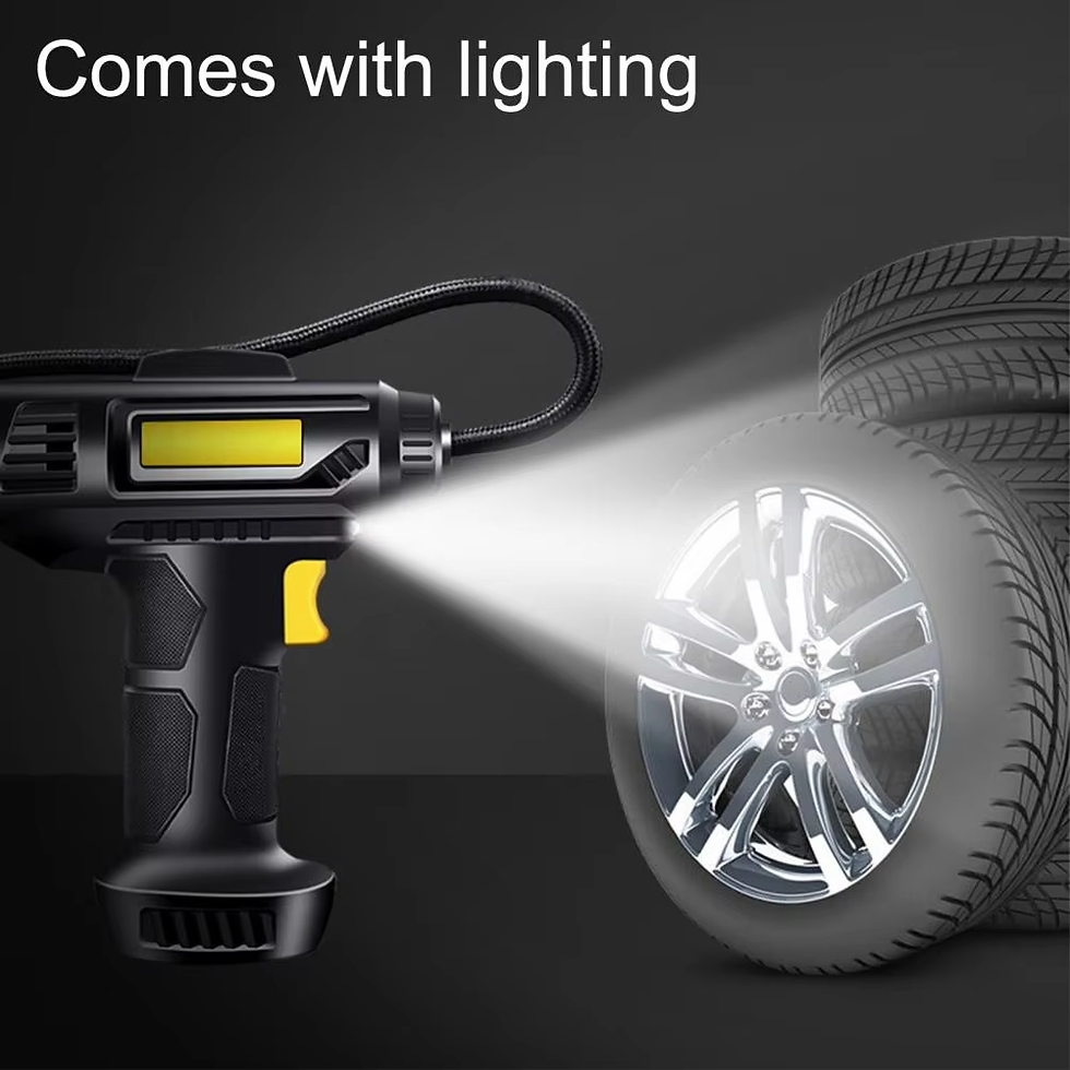 Thumbnail: 120W Portable Electric Car Air Pump (Rechargeable Tire Inflator)