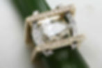 Two tone Pear Shape ring