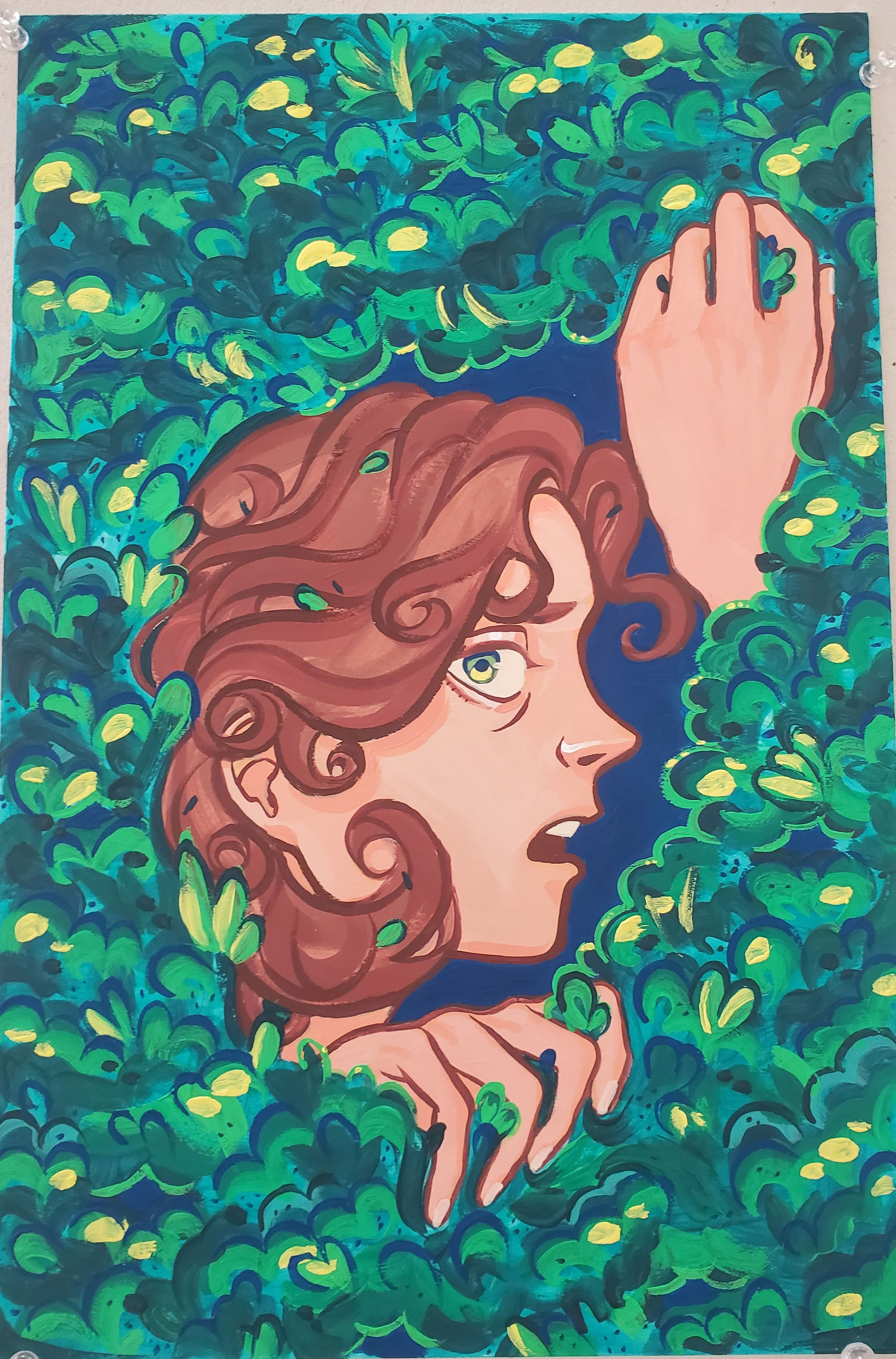 Student Work "Idioms" Gouache on Bristol board