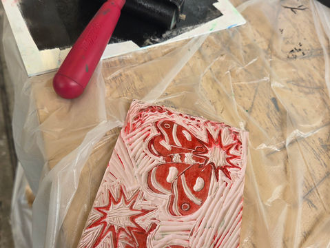 An example of block printing