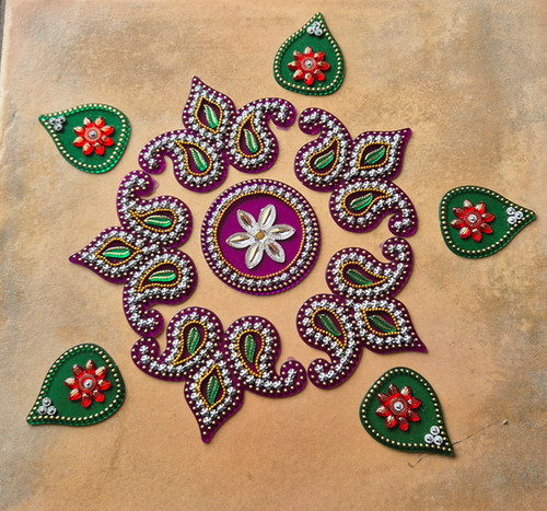 Rangoli acrylic design set (small) Modak design | Tijori