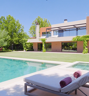Modern chalet with natural light