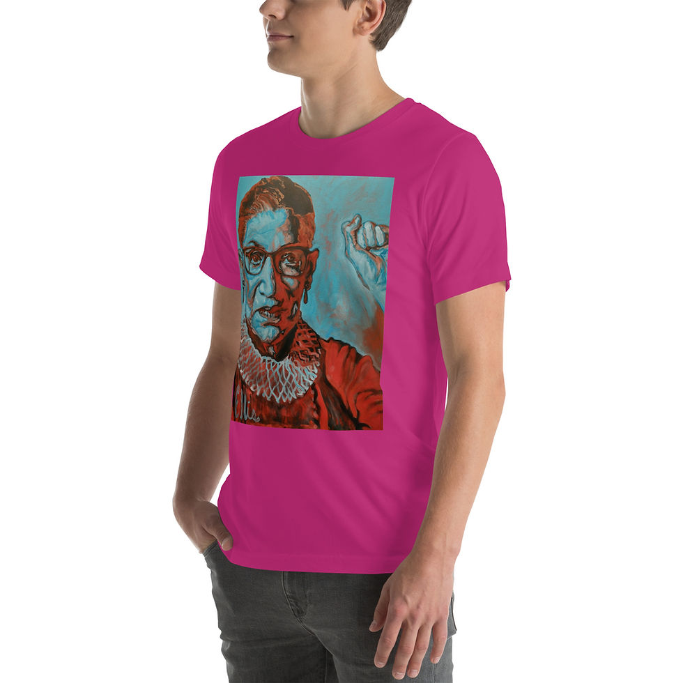 Thumbnail: Short-sleeve unisex t-shirt with Ruth Bader Ginsburg