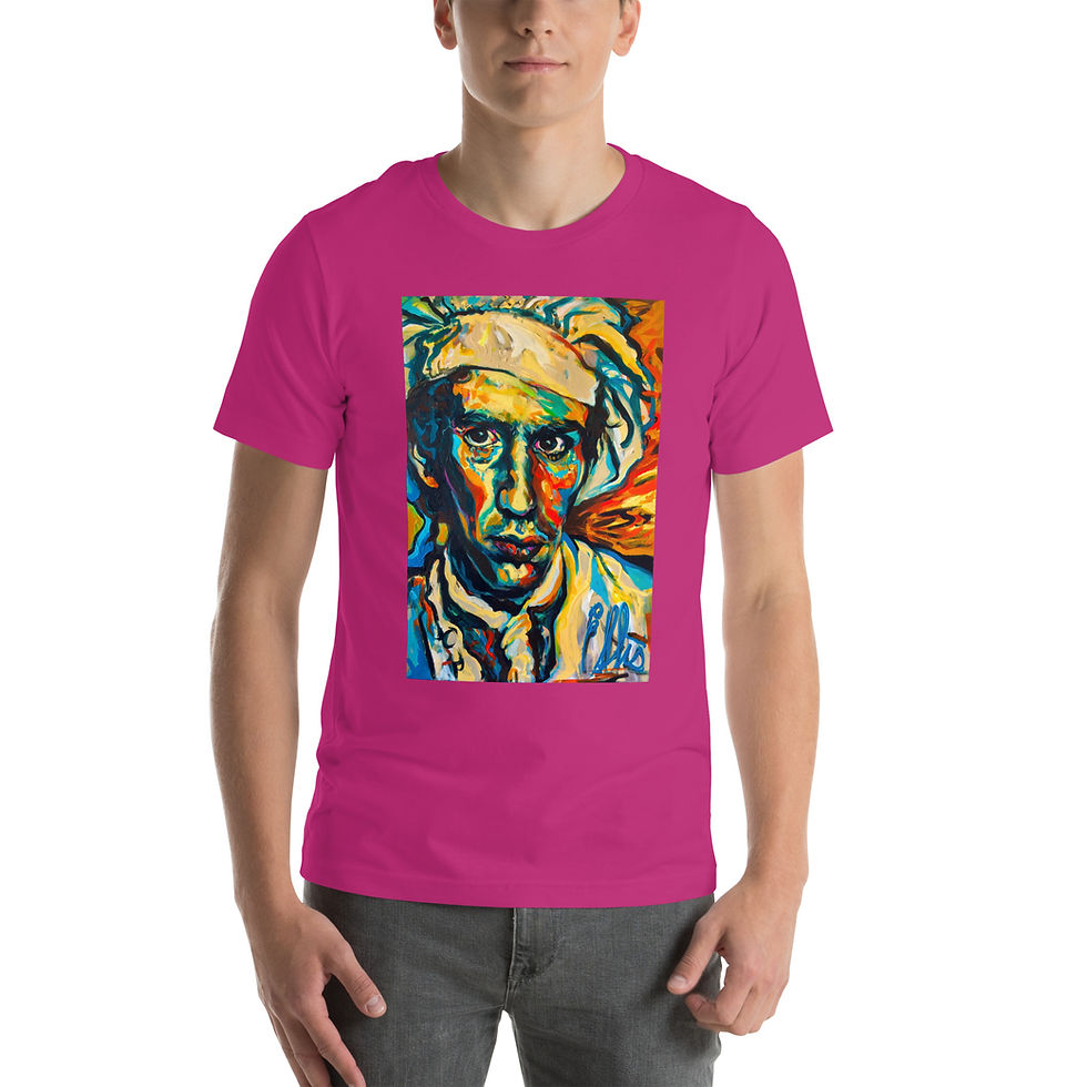 Thumbnail: Short-sleeve unisex t-shirt with Anthony Bourdain